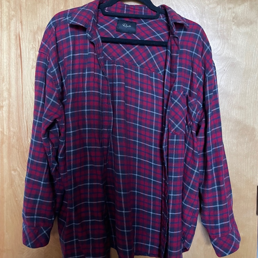 Rails button down flannel